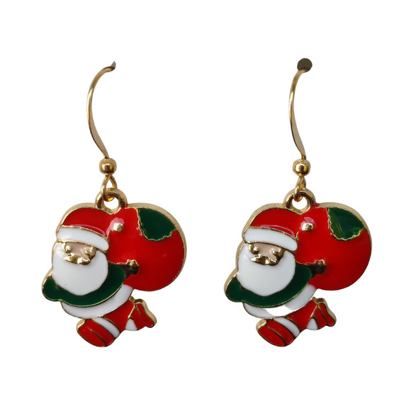 5/$25 Stocking Stuffer Sale Christmas Earrings SANTA Christmas Earrings HOLIDAY - Picture 1 of 7